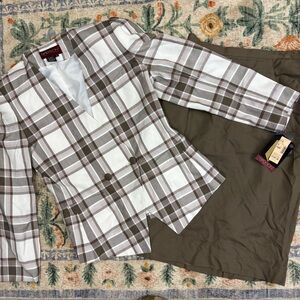 Vintage Sasson Jacket & Skirt Suit NEW NWT Size 10